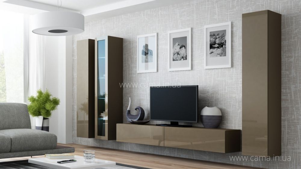 Гостиная Vigo 2 лате/лате глянец Гостиная Vigo 2 лате/лате глянец