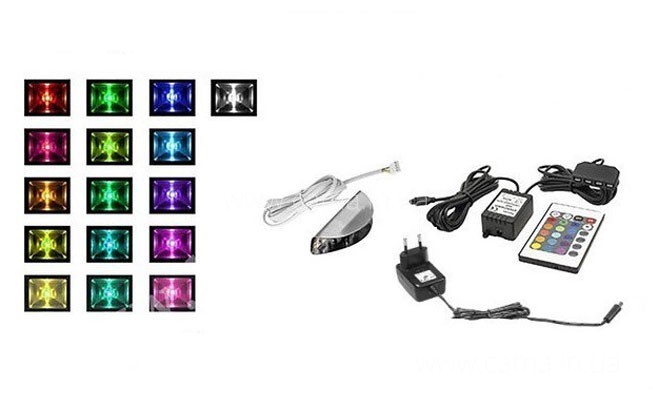 Подсветка 7Led RGB + пульт Подсветка 7Led RGB + пульт