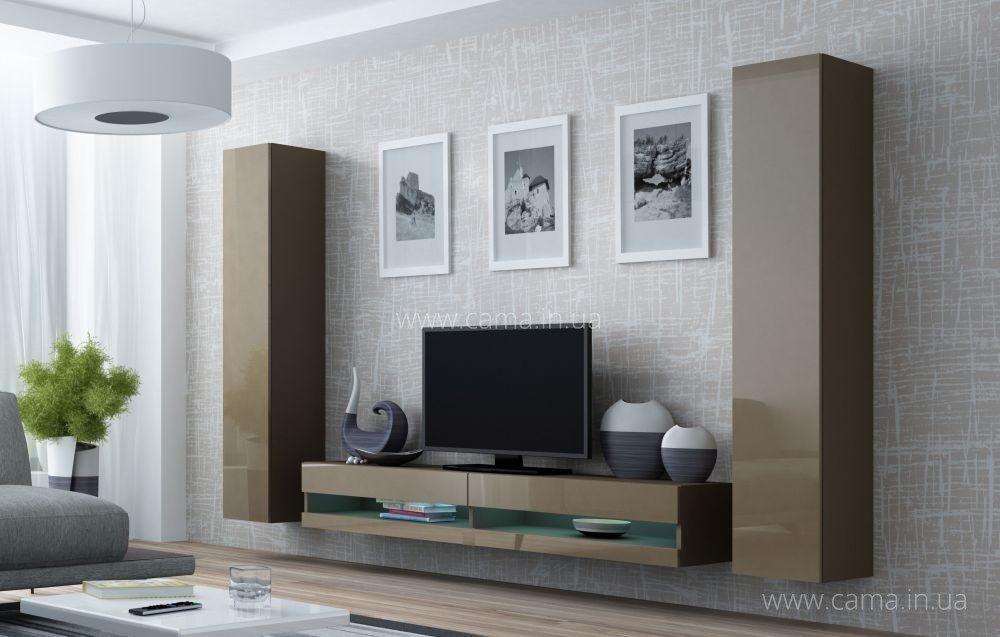 Гостиная Vigo New 4 латте/латте глянец Гостиная Vigo New 4 латте/латте глянец