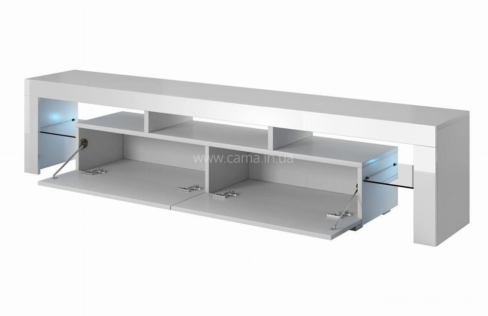 Тумба ТВ Toro 200см Серый/черный глянец Тумба ТВ Toro 200см Серый/черный глянец