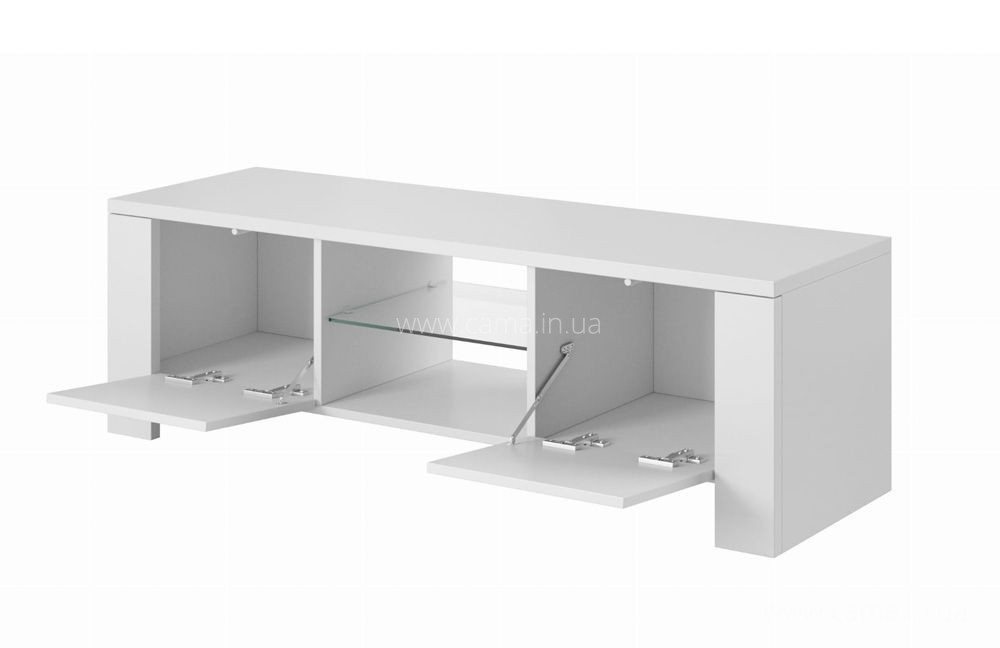 Тумба ТВ West 130см - Белый/серый глянец Тумба ТВ West 130см - Белый/серый глянец