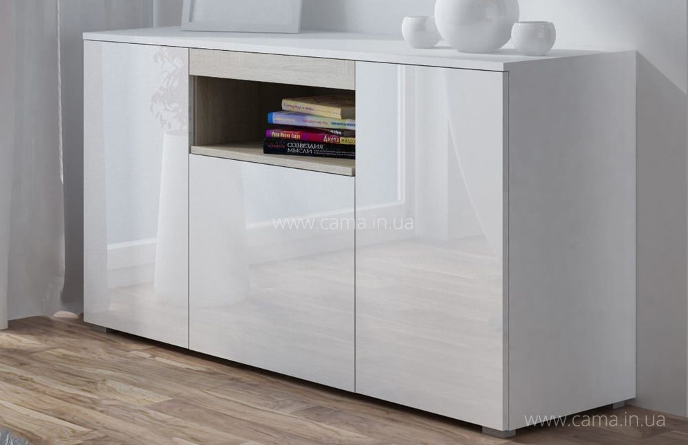 Комод VIVA Белый глянец/Дуб Сонома Комод VIVA Белый глянец/Дуб Сонома