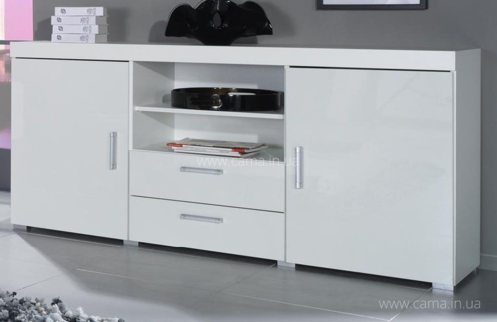 Комод Samba белый/белый глянец Комод Samba белый/белый глянец