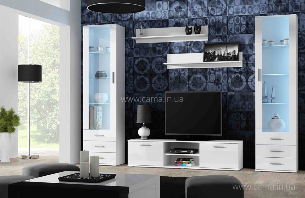 Гостиная Soho 4 белый/белый глянец Гостиная Soho 4 белый/белый глянец