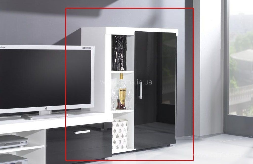 Витрина низкая Samba черный глянец Витрина низкая Samba черный глянец