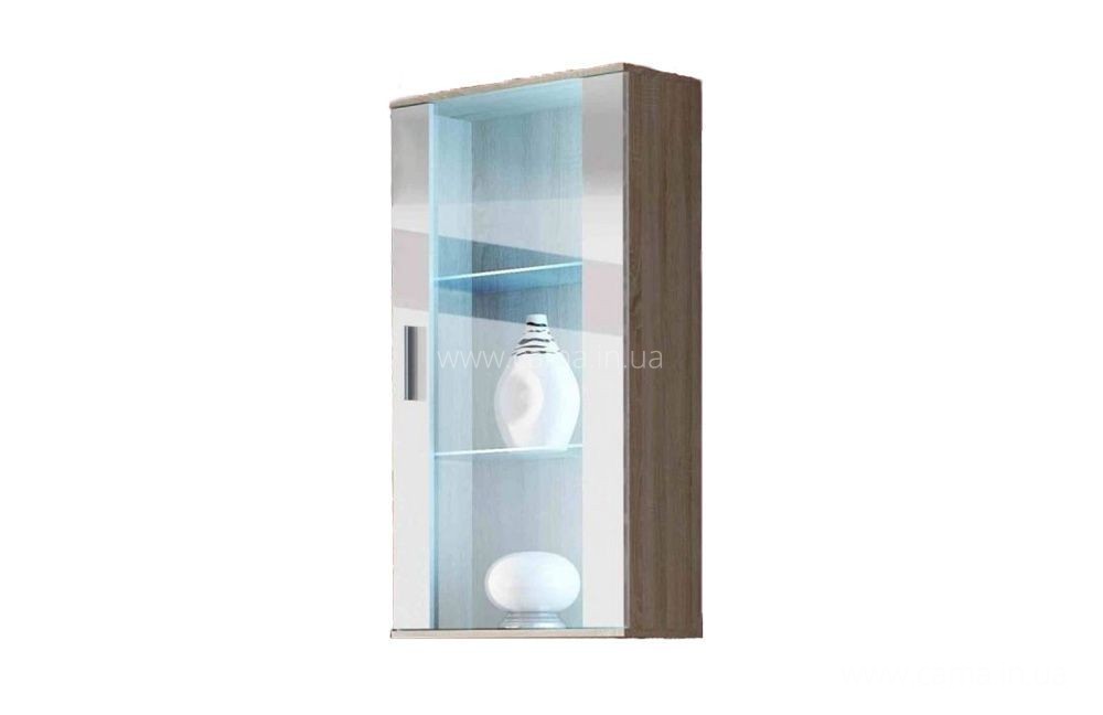 Витрина навесная Soho дуб сонома/белый глянец Витрина навесная Soho дуб сонома/белый глянец