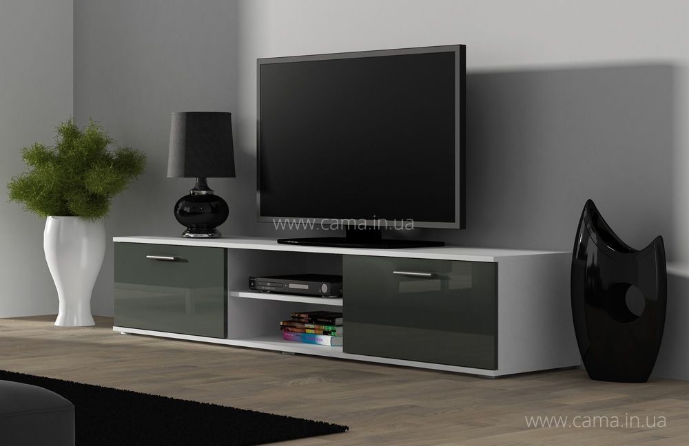 Тумба Тв Soho 180 белый/серый глянец Тумба Тв Soho 180 белый/серый глянец
