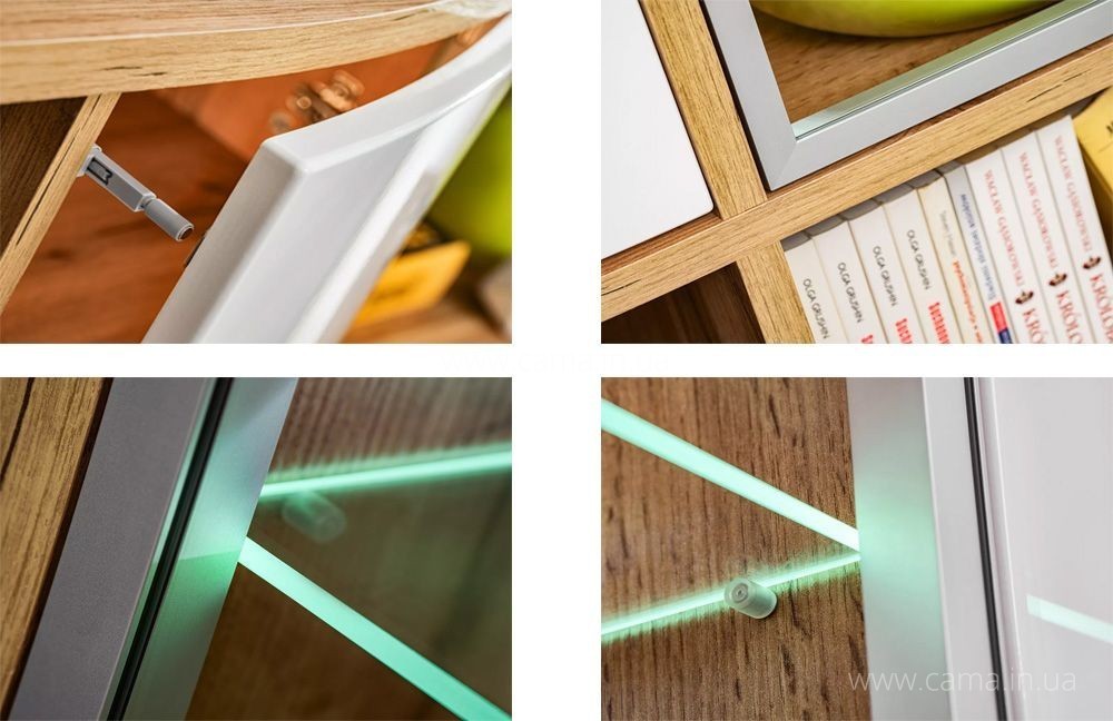 Гостиная PALERMO Дуб Вотан/Антрацит Гостиная PALERMO Дуб Вотан/Антрацит