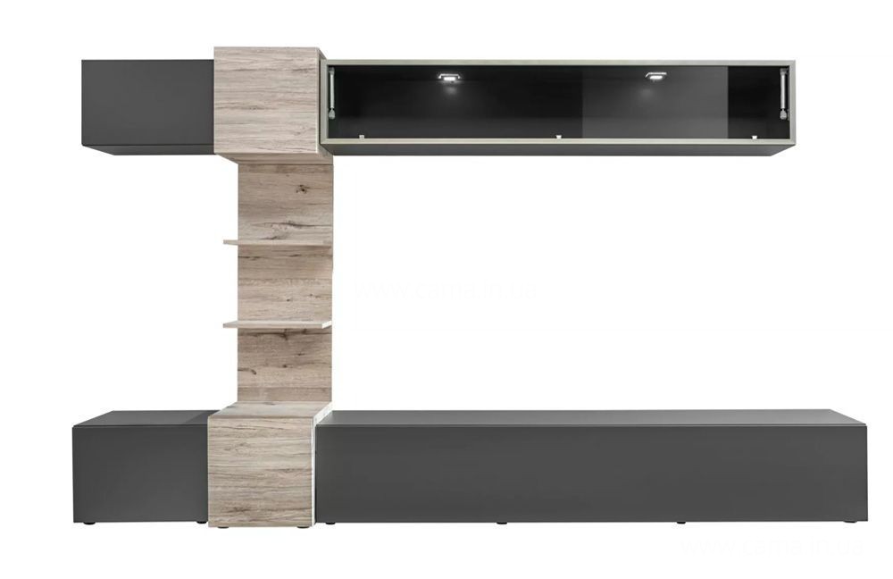 Гостиная RIO Антрацит/Дуб Веллингтон Гостиная RIO Антрацит/Дуб Веллингтон