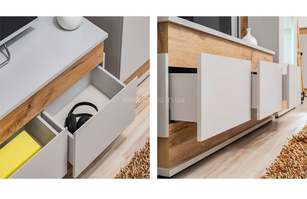 Тумба ТВ BERLIN Артизан/Жемчужно-серый Тумба ТВ BERLIN Артизан/Жемчужно-серый