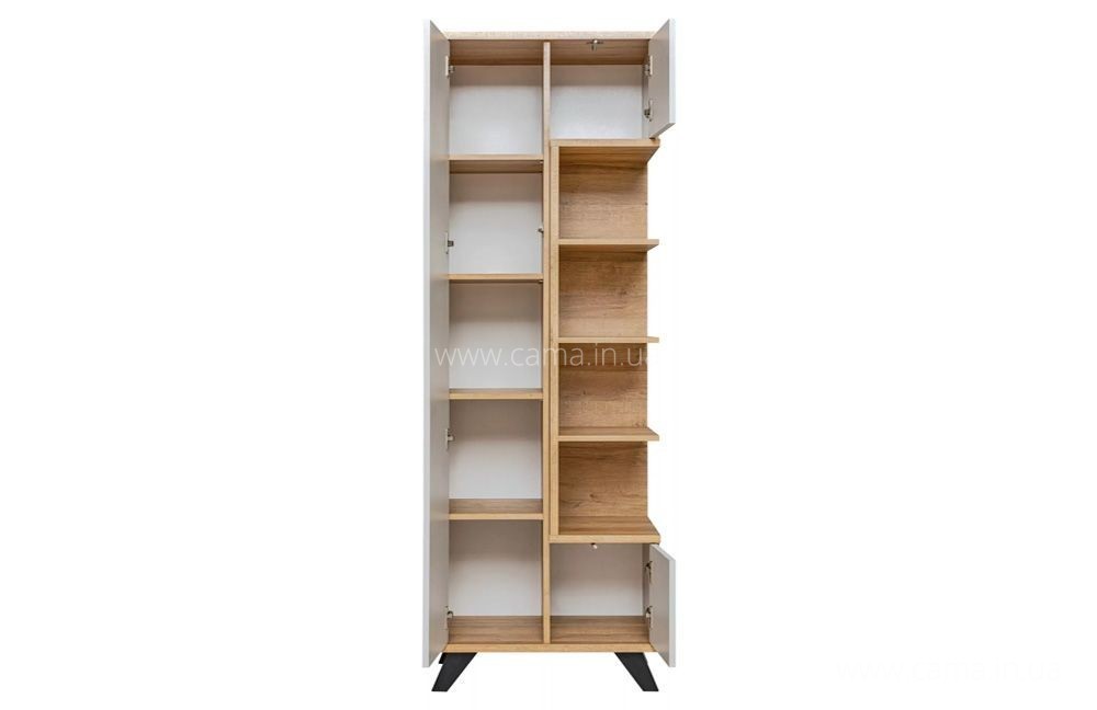 Витрина высокая BOGOTA Дуб ривьера/Жемчужно-серый Витрина высокая BOGOTA Дуб ривьера/Жемчужно-серый