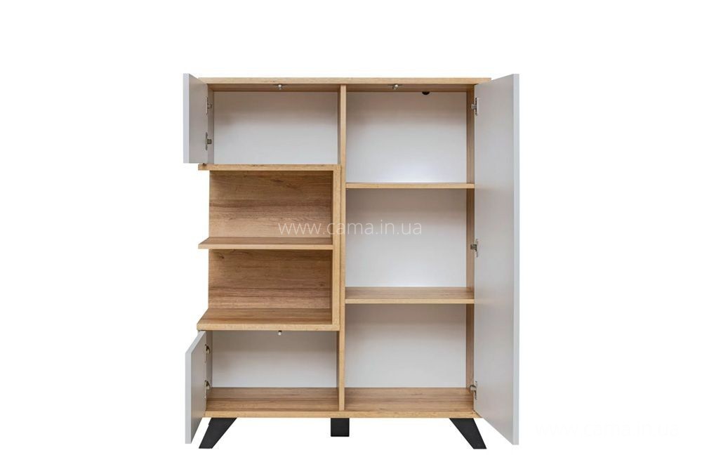 Витрина низкая BOGOTA Дуб ривьера/Жемчужно-серый Витрина низкая BOGOTA Дуб ривьера/Жемчужно-серый