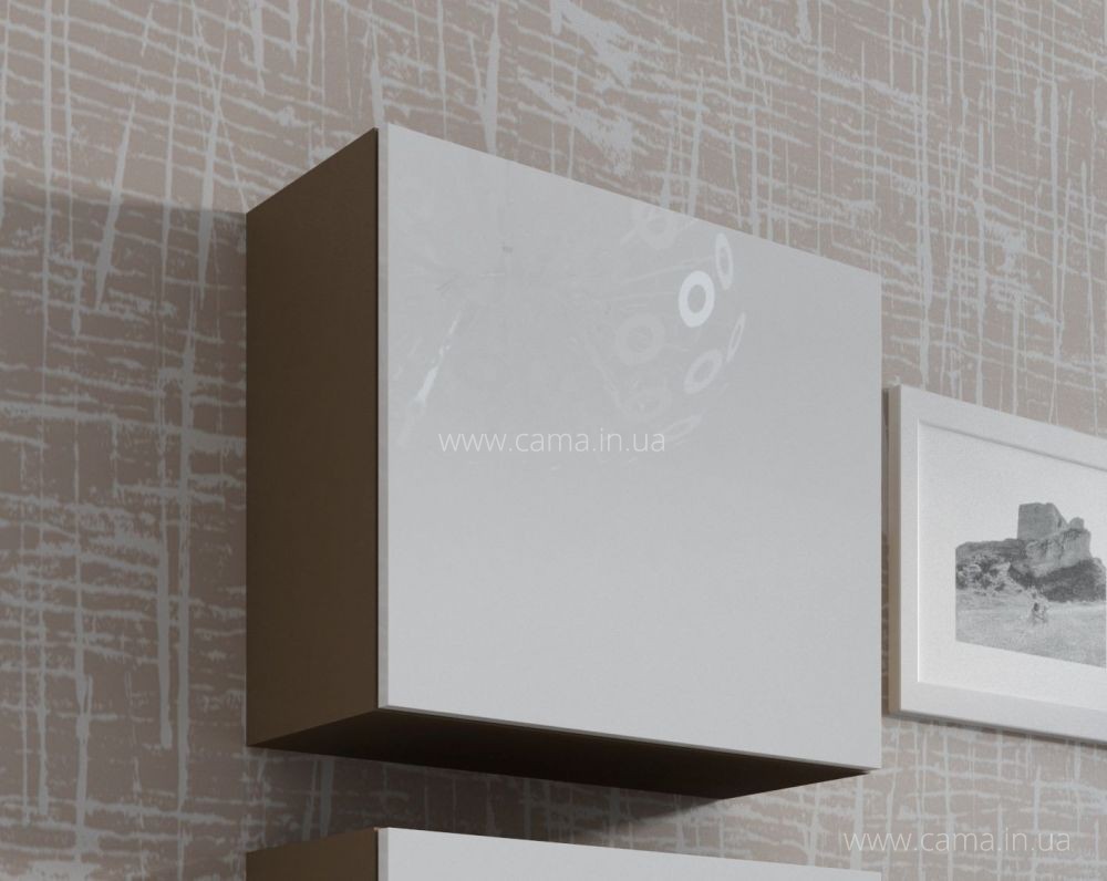 Пенал квадратный Vigo латте/белый глянец Пенал квадратный Vigo латте/белый глянец