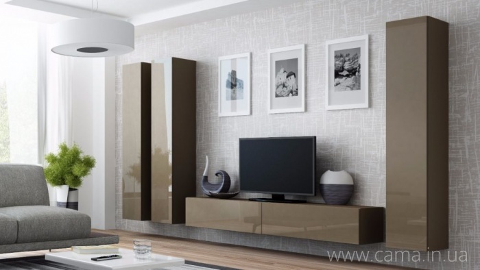 Гостиная Vigo 1 лате/лате глянец Гостиная Vigo 1 лате/лате глянец