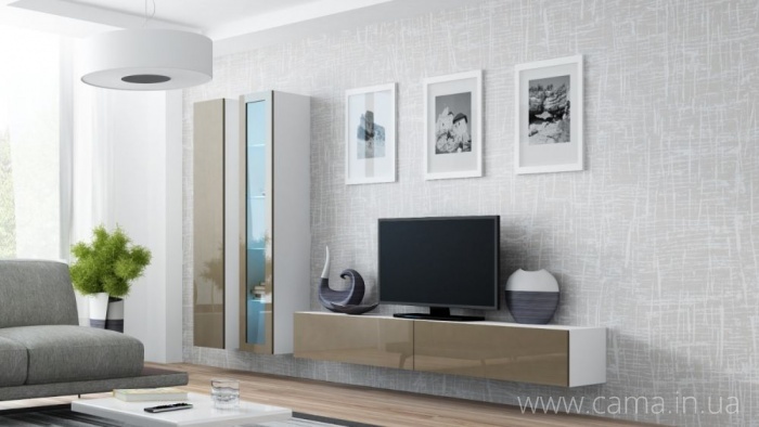 Гостиная Vigo 3 белый/лате глянец Гостиная Vigo 3 белый/лате глянец