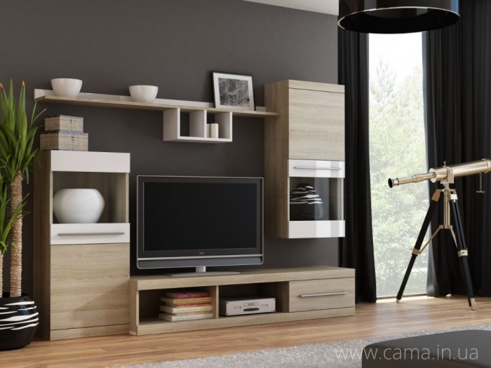 Гостиная Nick сонома/белый