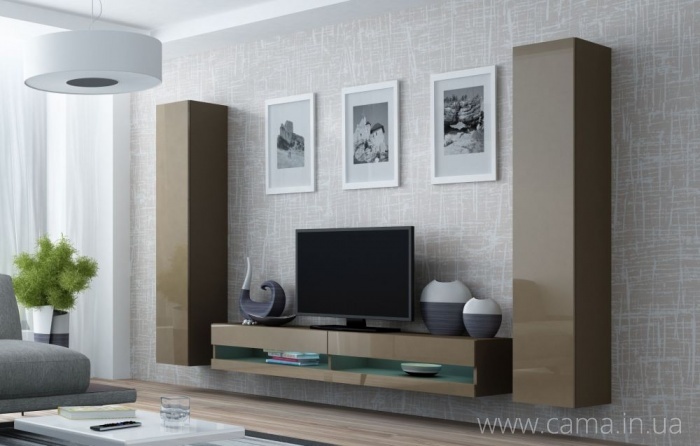 Гостиная Vigo New 4 латте/латте глянец