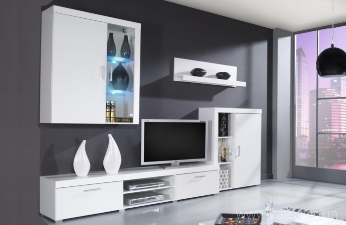 Гостиная Samba A белый глянец Гостиная Samba A белый глянец