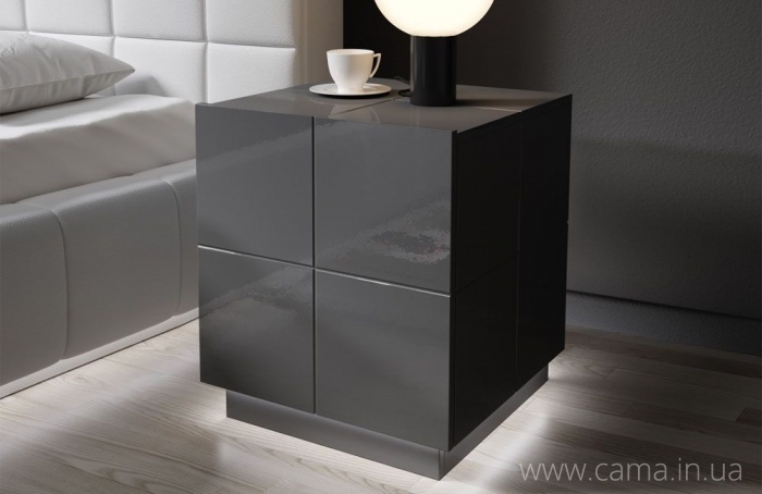 Прикроватные тумбы Reja (2шт) графит глянец Прикроватные тумбы Reja (2шт) графит глянец