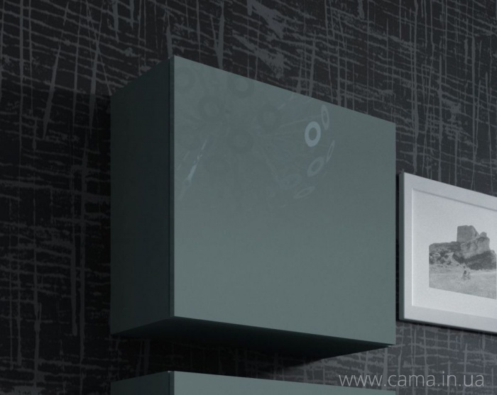 Пенал квадратный Vigo серый/серый глянец Пенал квадратный Vigo серый/серый глянец